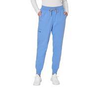 Hanes Women's Joggers, Comfort Fit Healthcare Pants, Moisture-Wicking Medical Scrubs with Odor Control, Ceil Blue 2, M