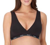 Hanes Women's Maternity Bra, Lounge Nursing Bralette, Moisture-Wicking, Odor Protection, Black, S