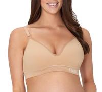 Hanes Women's Maternity Bra, Seamless Wireless Nursing Bralette, Adjustable Straps, Deep Glow, M