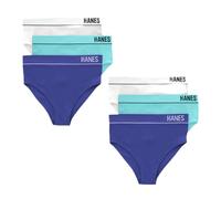 Hanes Women's Originals Seamless Stretchy Ribbed Hi-leg Bikini Panties Pack, Assorted, 6-pack Bikini Style Underwear (pack of 6)