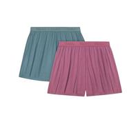 Hanes Women's Originals Sleep, 2-Pack, Comfywear Supersoft Lounge Shorts Pack, 3.25", Stargazer Grey/Mauve Mood, M