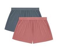 Hanes Women's Originals Supersoft Comfywear Sleep Shorts, 3.25" (2 Pack), Stargazer Grey/Natural Cedar, XL