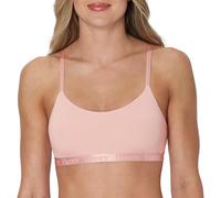 Hanes Women's Originals Supersoft String Bralette, Pullover Bra, Scoop Neckline, Cotton Candy Pink, XL