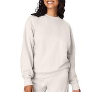 Hanes Women's Originals Sweatshirt, Midweight Crewneck Fleece Pullover, Plus, Natural, Medium