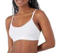 Hanes Women's Originals Ultra Supersoft String Bralette, Pullover Bra, Scoop Neckline, Opaque, White, S