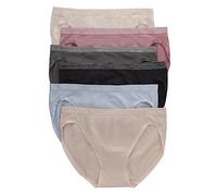Hanes Women's Pack, ComfortFlex Fit Panties, Seamless Underwear, 6-Pack Bikini Style, Assorted Colors, M (Pack of 6)