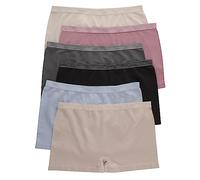 Hanes Women's Pack, ComfortFlex Fit Panties, Seamless Underwear, 6-Pack Boy Short, Assorted Colors, S (Pack of 6)
