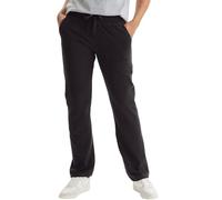 Hanes Women's Pants, Lightweight Pants for Women, Open Botton Sweats, French Terry, 31", Black, S
