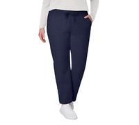 Hanes Women's Pants, Lightweight Pants for Women, Open Botton Sweats, French Terry, 31", Navy, M