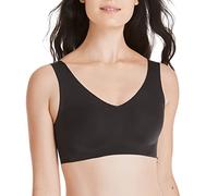 Hanes Women's Seamless Wireless, Lightweight Full-Coverage Wirefree T-Shirt Bra (S-3xl), Opaque, Black, L