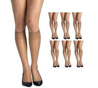 Hanes Women's Silk Reflections Knee High P6 Multipack Hosiery, Little Color 6-Pack, One Size (Pack of 6)