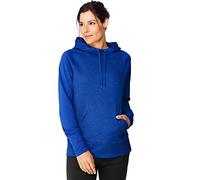 Hanes Women's Sport Performance Fleece Pullover Hoodie, Awesome Blue Solid/Awesome Blue Heather, M
