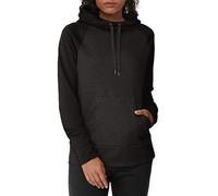 Hanes Women's Sport Performance Fleece Pullover Hoodie, Black Solid/Black Heather, M