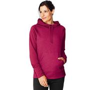Hanes Women's Sport Performance Fleece Pullover Hoodie, Fresh Berry Solid/Fresh Berry Heather, M