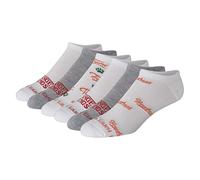 Hanes Women's Stranger Things Pack, Unisex No-Show Socks Casual, Hawkins High White Assorted, M (Pack of 6)