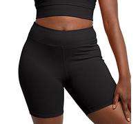 Hanes Womens Stretch Jersey Bike Short Short - Black -