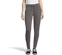 Hanes Women's Tri-Blend French Terry Jogger Sweatpants, Black Heather, Medium