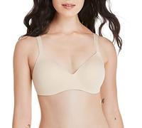 Hanes Women's Ultimate Soft Foam Wireless T-Shirt Bra, Oatmeal Heather 2, 36C