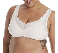 Hanes Women's Ultimate Ultra Light Comfort Underwire Support Strap Bra Opaque, Lightweight Buff Tip, XXL