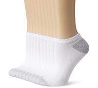 Hanes womens Value, No Show Soft Moisture-wicking Socks, Available in 10 and 14-packs, White - 10 Pack, 7-11 UK