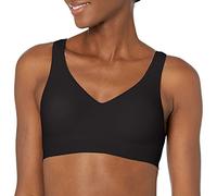 Hanes Women's Wireless Cooling, Seamless Smooth Comfort Wirefree T-Shirt Bra, Black, XXL