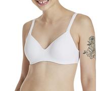 Hanes Women's Wireless Moisture-Wicking, Wirefree Convertible T-Shirt Bra, Opaque, White Micro Dot, 34A