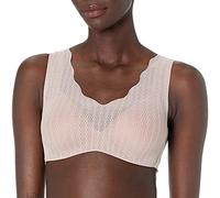 Hanes Women's Wireless Seamless Ultra-Light Full-Coverage T-Shirt Bra with Moisture Wicking, Evening Blush/Earthen Tan, XXL