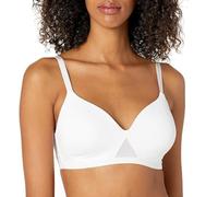 Hanes Women's Wireless T-Shirt, Oh So Light Wirefree Bra, ComfortFlex Fit, Comfort Foam, Opaque, White, XXL