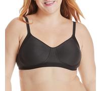 Hanes Women's X-Temp Wireless Cooling Mesh, Full-Coverage, Convertible T-Shirt Bra, Opaque, Black, XL