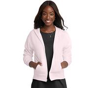 Hanes womensO4637Women's Fleece Full Zip Hood Long Sleeve Hoody - Pink - x-Large
