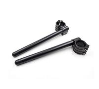 HANEU 31mm Clamp motorbikes Handlebar 31mm Clip-ons Fit for cafe Racer Universal Fork diameter 31MM inclination Angle 8 ° 22MM bars Clip-on Assembly Colour Black (31mm)
