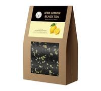 HANFANGLING Iced Lemon Black Tea - Premium Loose Leaf Blend with Real Freeze-Dried Lemon | Refreshing & Natural | Brews in Cold Water | 1.76 oz (50g) Pack