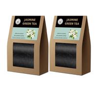 HANFANGLING Jasmine Green Tea,2PCS,Natural Leaf,Promotes Metabolism,Relieves Anxiety & Regulates Blood Sugar Refreshes the Mind & Freshens the Breath
