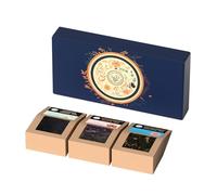 HANFANGLING Tea Gift Box - White Peach Oolong, Jasmine Green, Strawberry Black, Three Fruit Tea Combinations