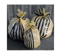Hanfare TSYB/1 Tiger Stripe Clinical Waste 1 count (Pack of 50), Yellow