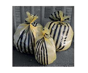 Hanfare TSYB/1 Tiger Stripe Clinical Waste 1 count (Pack of 50), Yellow