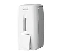 HANFINDA Commercial Soap Dispenser Wall Mount Manual Pump Hand Soap Dispenser 800ml Gel Liquid Hand Sanitizer Dispenser White