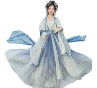 Hanfu Dress for Women Girl Hanfu Ancient Chinese Tradition Dress Long Sleeve Outfit Stage Performance Cosplay Halloween Costume