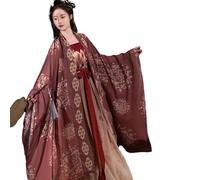 Hanfu Dress Women Ancient Summer Tang Embroidery Chinese Style Traditional Cosplay Skirt Suit Dresses Costume(C,S)