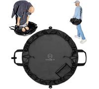 Hang 11 Wetsuit Changing Mat Bag - Surf Changing Mat with Shoulder Strap, Wetsuit Bag Waterproof, Keeps Your Wet Suit & Car Clean, Surf Change Gear, Surfing Accessories, Surfing Gifts (Black)