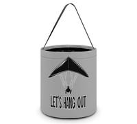 Hang Gliding Let's Hang Out Halloween Tricking Or Treating Bucket Bags Reusable Candy Basket Tote Pumpkin Party Favor Bag