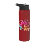 Hang in There Aerialist Pun Aerial Hoops Dance Hoop Dancer Stainless Steel Insulated Water Bottle