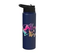 Hang in There Aerialist Pun Aerial Hoops Dance Hoop Dancer Stainless Steel Insulated Water Bottle
