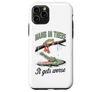 Hang In There It Gets Worse Frog Alligator Case for iPhone 11 Pro