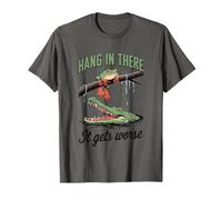 Hang In There It Gets Worse Frog Alligator T-Shirt