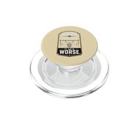 Hang In There It Gets Worse Skeleton Humor PopSockets PopGrip for MagSafe