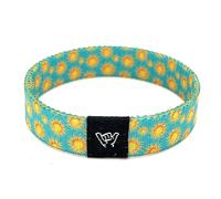 Hang Loose Bands - Coastal Surfer Beach Bracelet for Men, Women & Teens - Comfy Summer - Boho Reversible Wristband- Rise N Shine| Extra Small: 5.5" Length (for Petites & Kids)