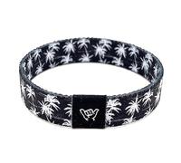 Hang Loose Bands - Coastal Surfer Beach Bracelet for Men, Women & Teens - Comfy Summer - Boho Reversible Wristband- Frosted Palms| Small: 6.5" (most common fitting size)