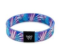 Hang Loose Bands - Coastal Surfer Beach Bracelet for Men, Women & Teens - Comfy Summer - Boho Reversible Wristband- Island Palms| Extra Small: 5.5" length (for petites & kids)