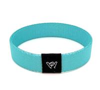 Hang Loose Bands - Colored Stretch Bracelet for Men Women & Teens - Summer - Boho Solid Color Wristband - Friendship Bracelets - Surfer Wrist Band, Medium: 7.5" length (for large wrists), Elastic, no